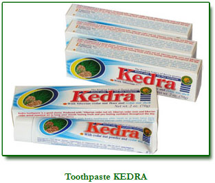 Toothpaste with Cedar Nut Flour and Cedar Nut Shell