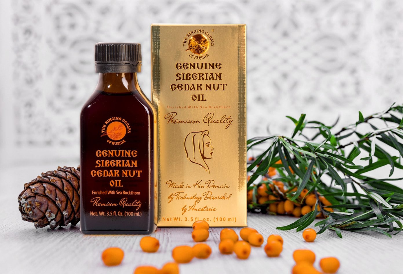 Cedar nut oil enriched with sea buckthorn - a gift for health