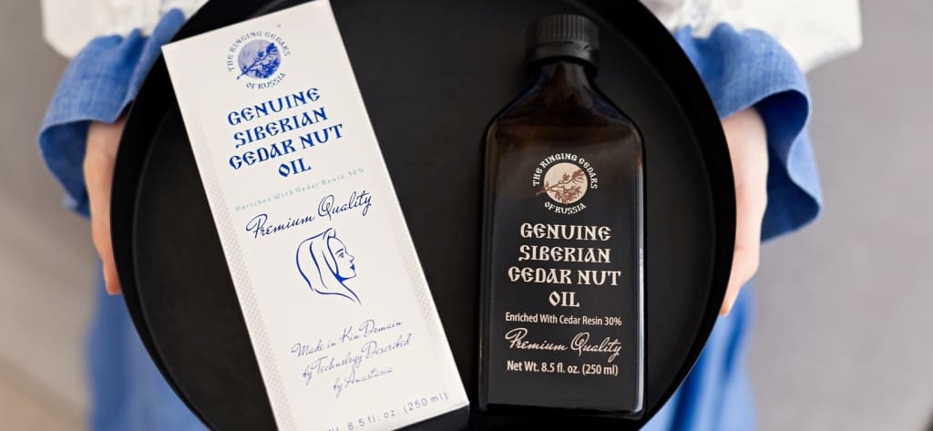 The secret to a slim figure and good health: lymphatic drainage with cedar nut oil enriched with cedar resin
