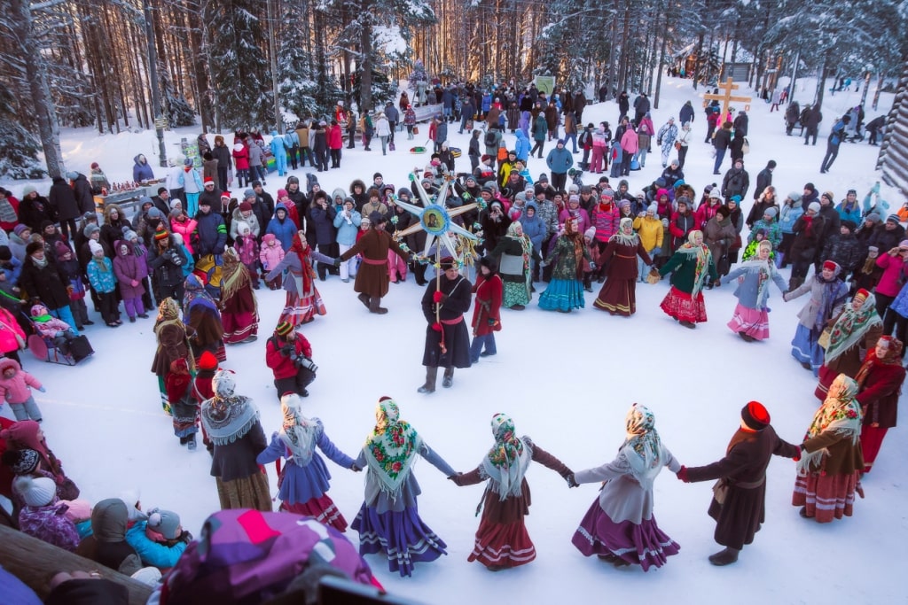 What is Kolyada and why is it celebrated in the kin's settlements?