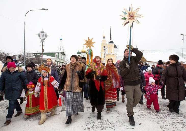 What is Kolyada and why is it celebrated in the kin's settlements?