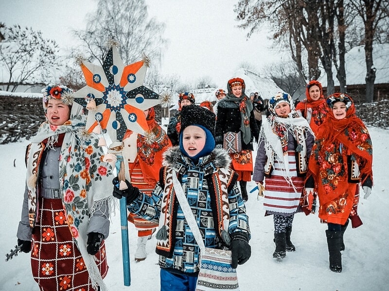 What is Kolyada and why is it celebrated in the kin's settlements?